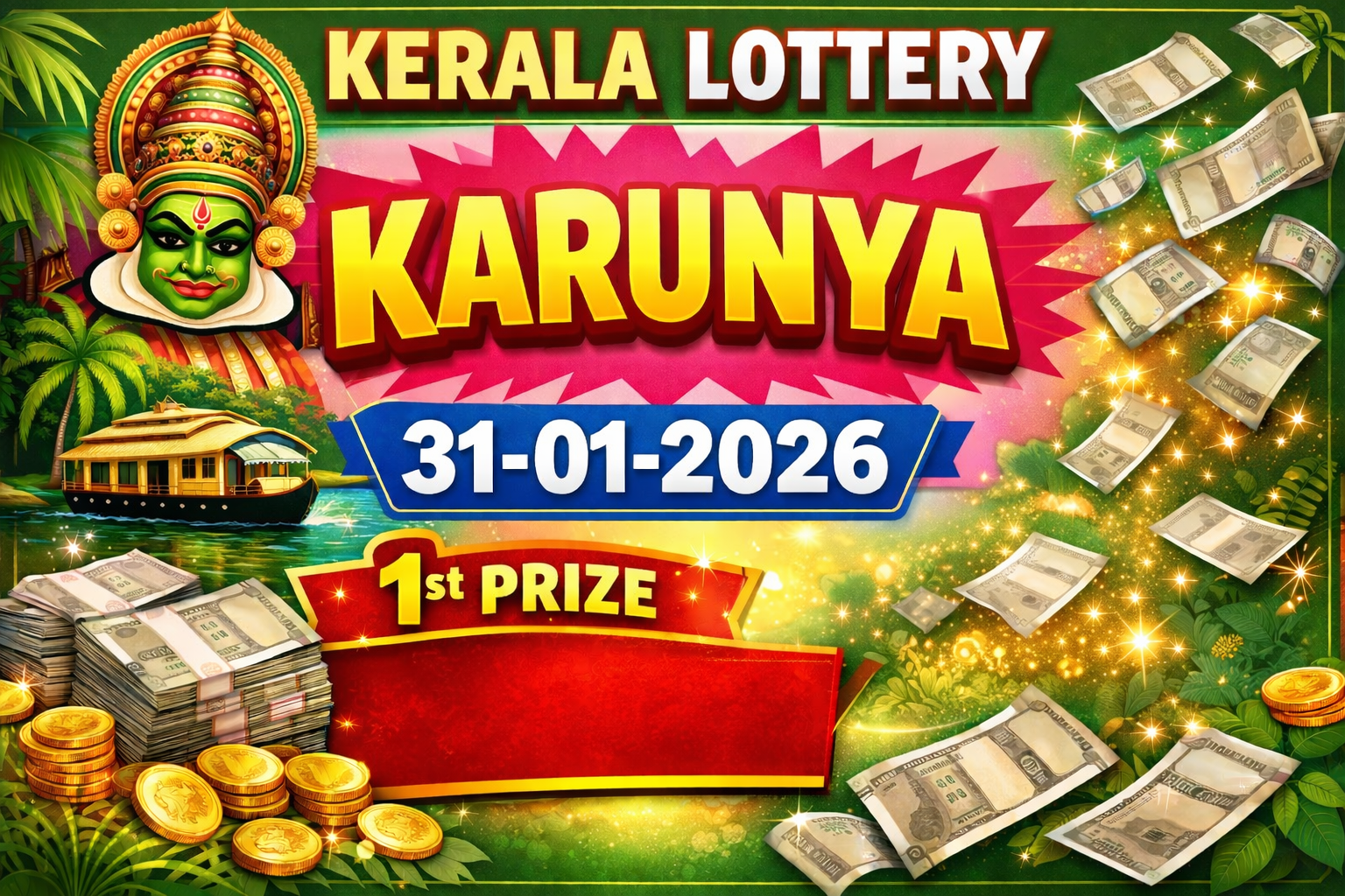Kerala Lottery Result of Today Karunya (KR-740) 31.01.2026